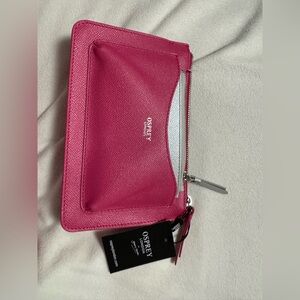NWT OSPREY LONDON Osprey London Pink The Viva 2-in-1 Leather Pouch